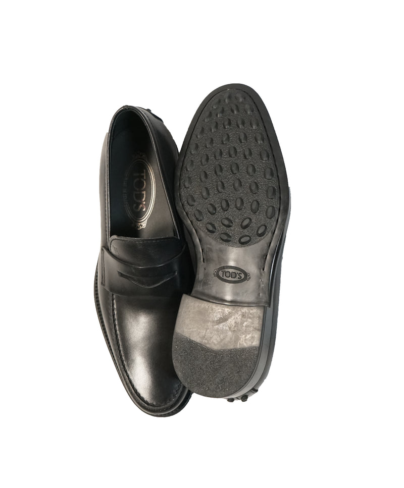 TOD’S - “Boston” Black Penny Loafers - 7