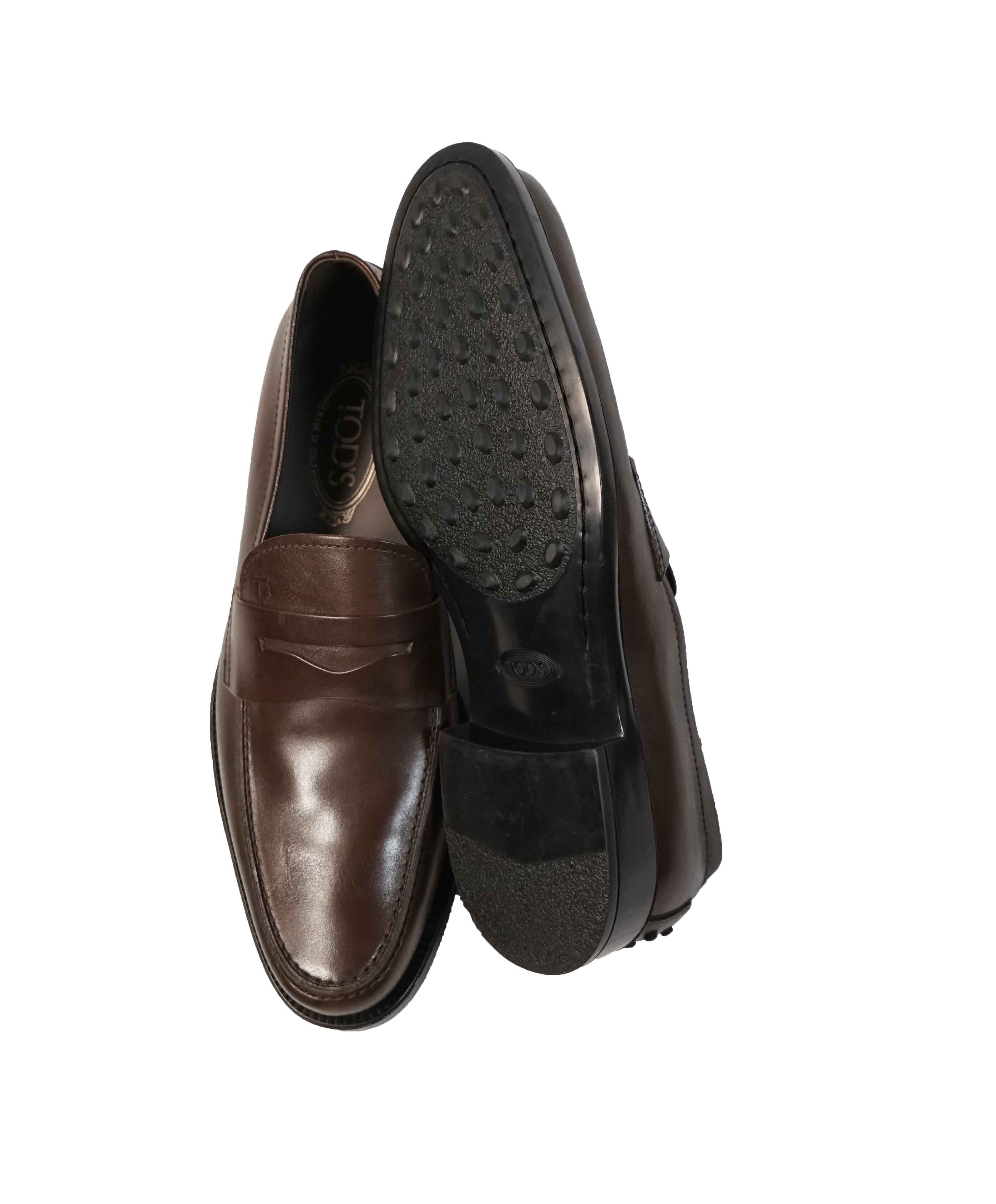 TOD’S - “Boston” Brown Penny Loafers - 10.5