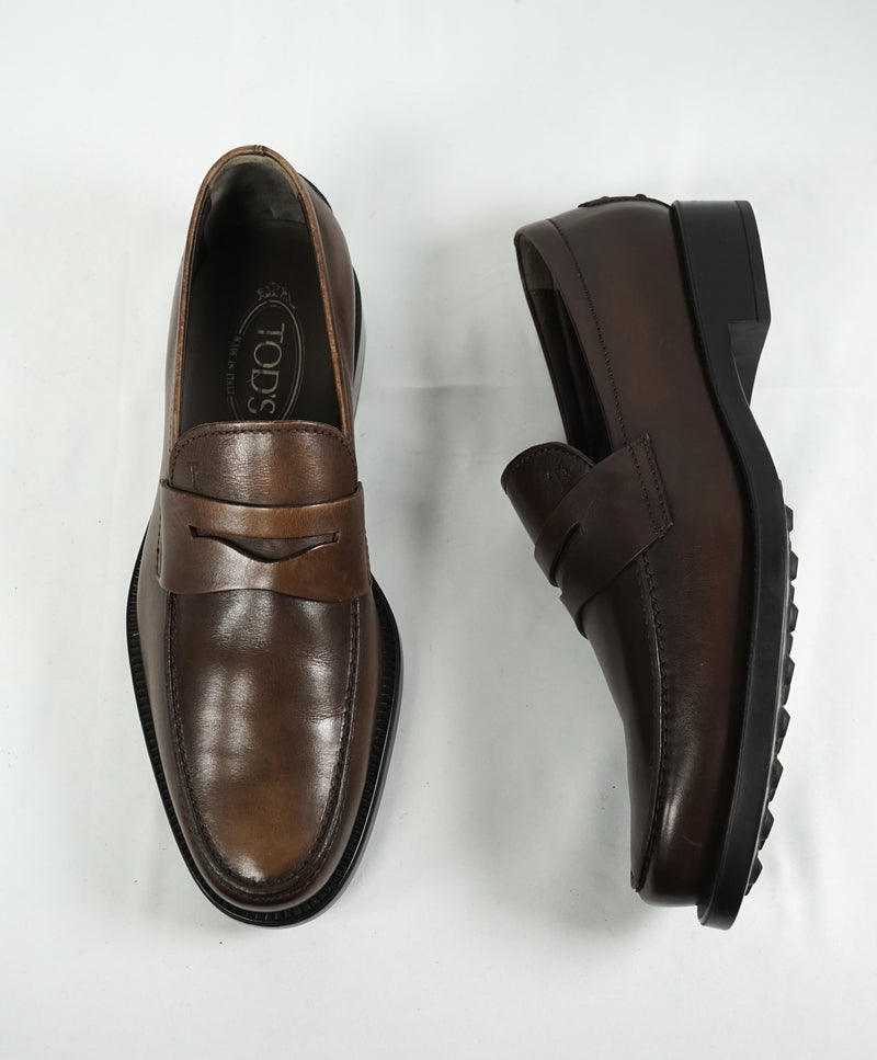 TOD’S - “Boston” Driver Detailed Penny Loafer Brown - 8