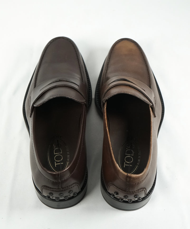 TOD’S - “Boston” Driver Detailed Penny Loafer Brown - 8