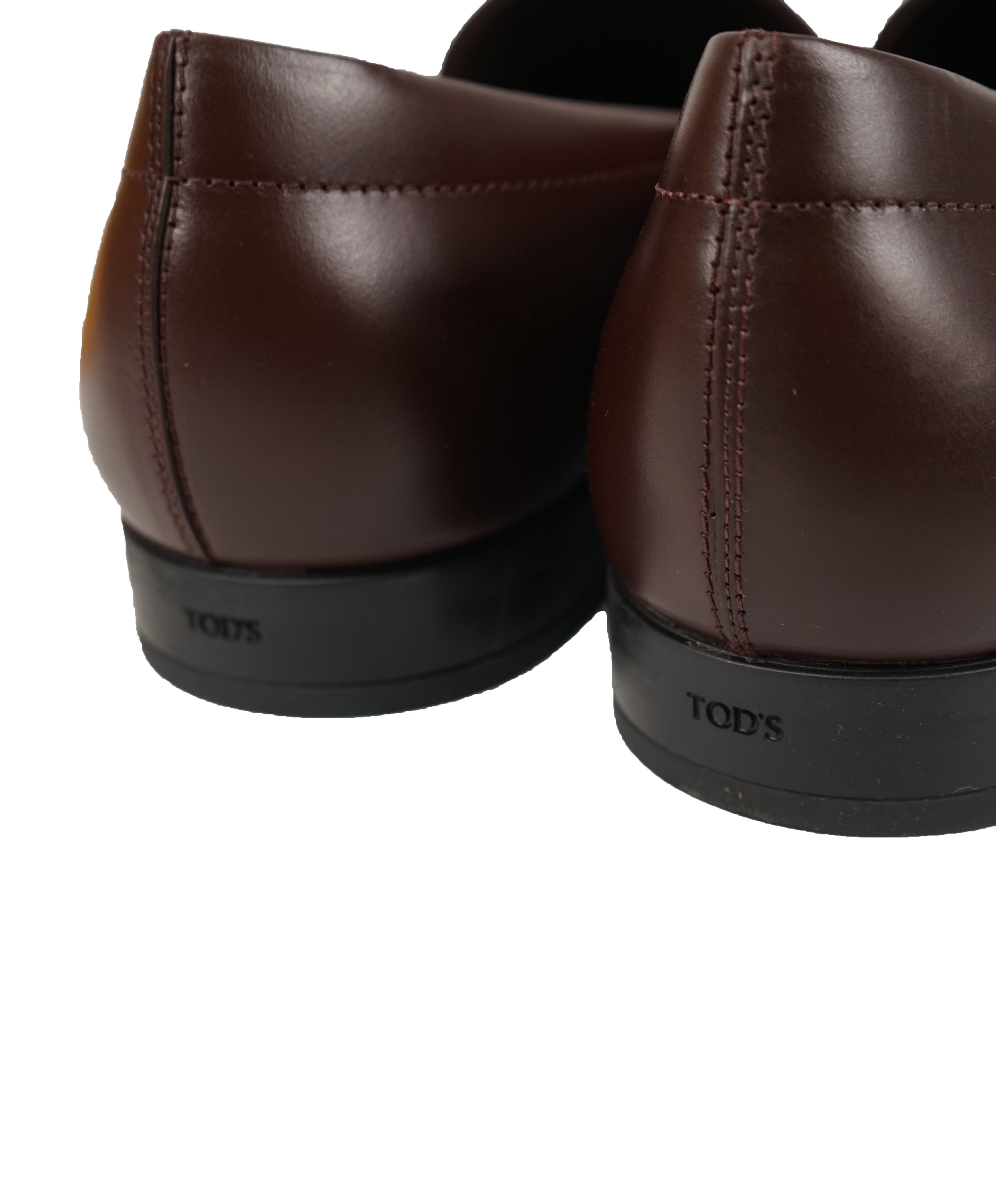 TOD’S - Brown Engraved Braided bit Leather Loafers- Rubber Sole - 12.5