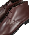 TOD’S - Brown Oxblood Rubber Sole Logo Chukka Boot - 12.5