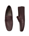 TOD’S - Burgundy Caviar Pebbled Penny/Driving Loafers - 11.5US