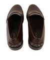 TOD’S - Burgundy Oxblood Leather Penny Loafers “Boston Devon” Leather Sole - 12US
