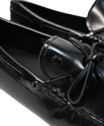 TOD’S - Gommini Laccetto Black On Black Driving Loafer - 13.5