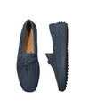 TOD’S - Gommini Laccetto Powder Blue Suede Driving Loafers - 7.5