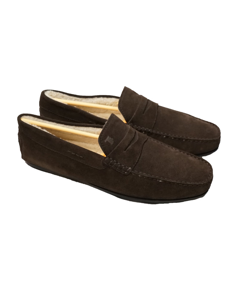 TOD’S - Gommino City Shearling Lined Driving Loafer - 10.5