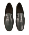 TOD’S -Green Patina Penny bit Logo Leather“Mocassino Gommini” Loafers - 12.5