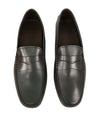 TOD’S - Green Patina Penny bit Logo Leather “Mocassino Gommini” Loafers- 13