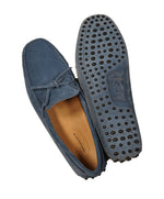 TOD’S - Powder Blue Laccetto Driving Loafers Knot Front - 9