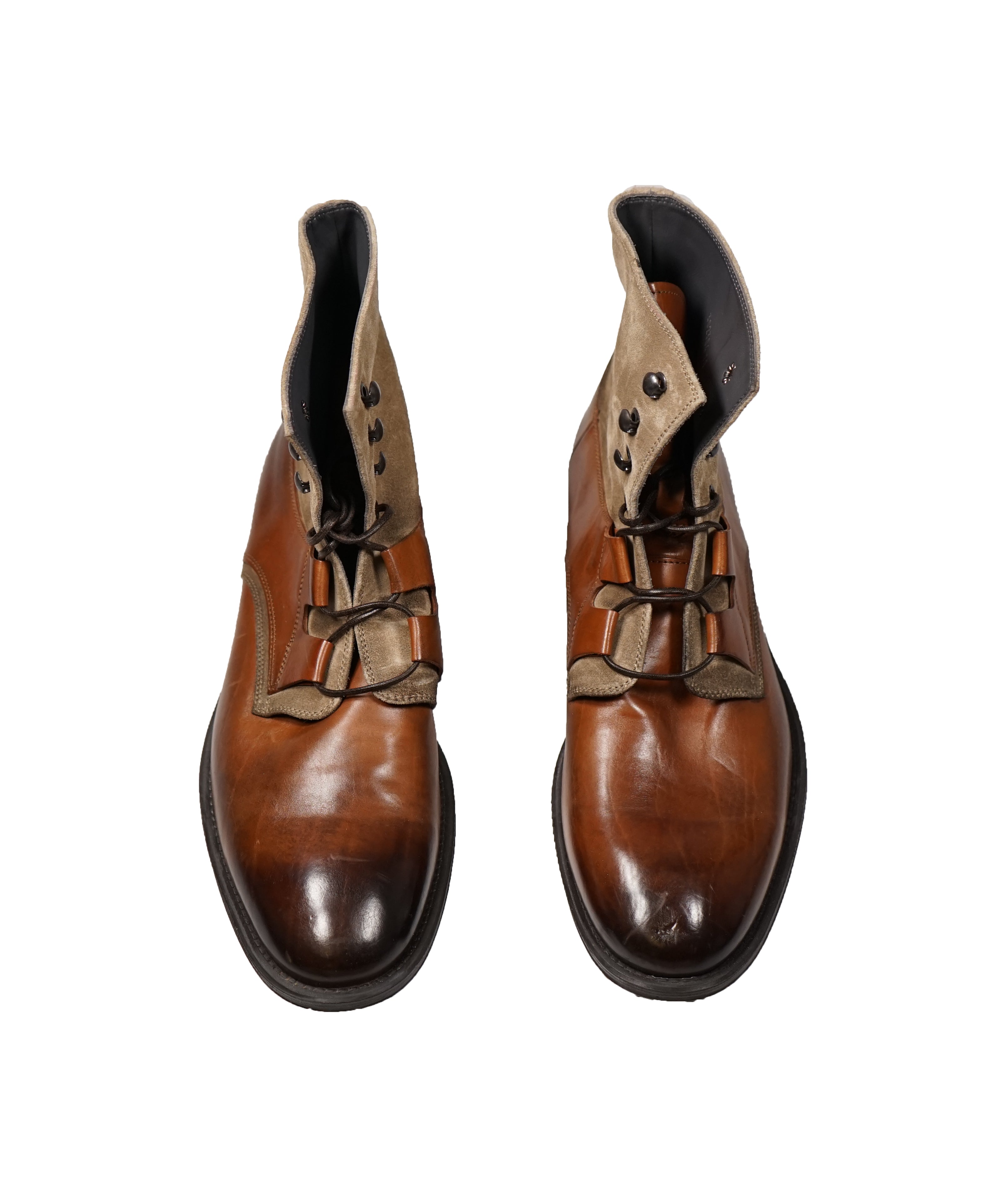 TO BOOT NEW YORK - “BLAKE” Mixed Media Boot Unique Lacing - 10US