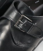 TO BOOT NEW YORK - "Campbell” Single Monk Strap Black Loafers - 10.5