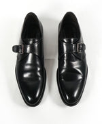 TO BOOT NEW YORK - "Campbell” Single Monk Strap Black Loafers - 8.5