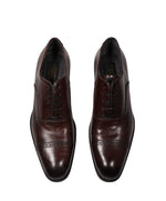 TO BOOT NEW YORK - “DEREK” Burgundy Oxblood Brogue Cap Oxfords - 7.5