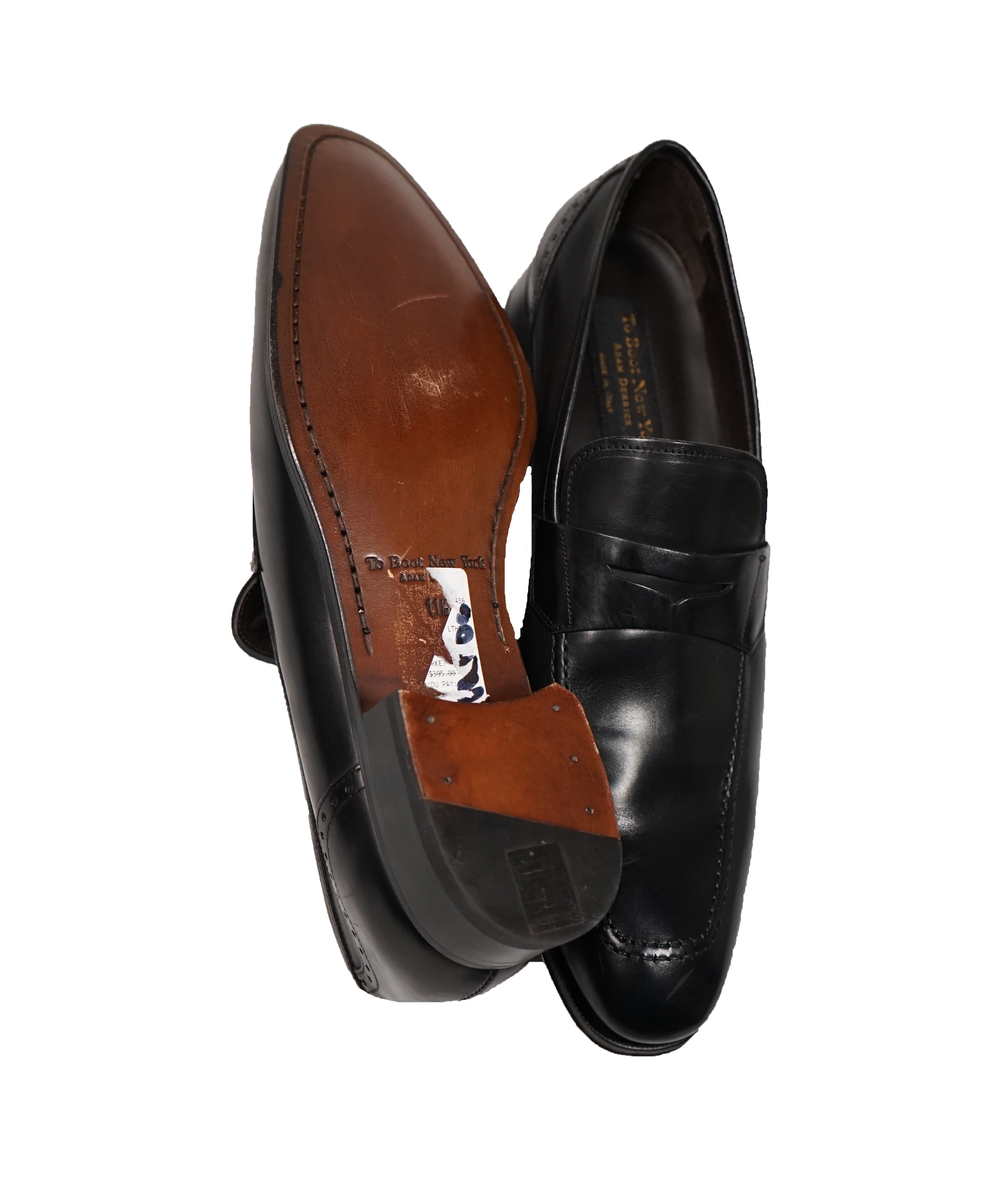 TO BOOT NEW YORK - "MOORE" Detailed Penny Loafers - 11.5
