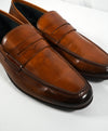TO BOOT NEW YORK - “Pieter” Burnt Tip Brown Patina Penny Loafers - 9.5