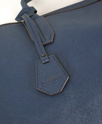 URI MINKOFF - Saffiano Blue Leather "Fulton" Briefcase -
