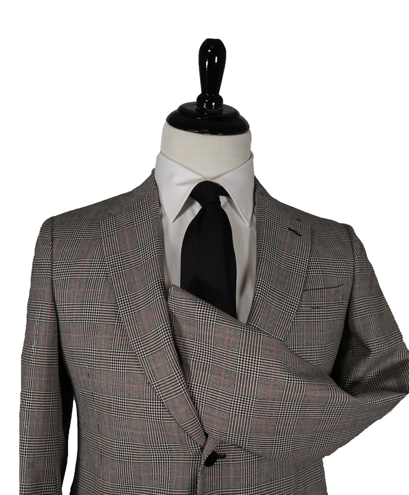 VALENTINO - Prince of Wales Check Red/Black- 38R