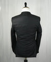 VERSACE COLLECTION - Abstract Textured Black & Gray Runway Melange Slim Suit - 38R