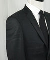 VERSACE COLLECTION -Abstract Textured Black & Gray Runway Melange Slim Suit- 38R