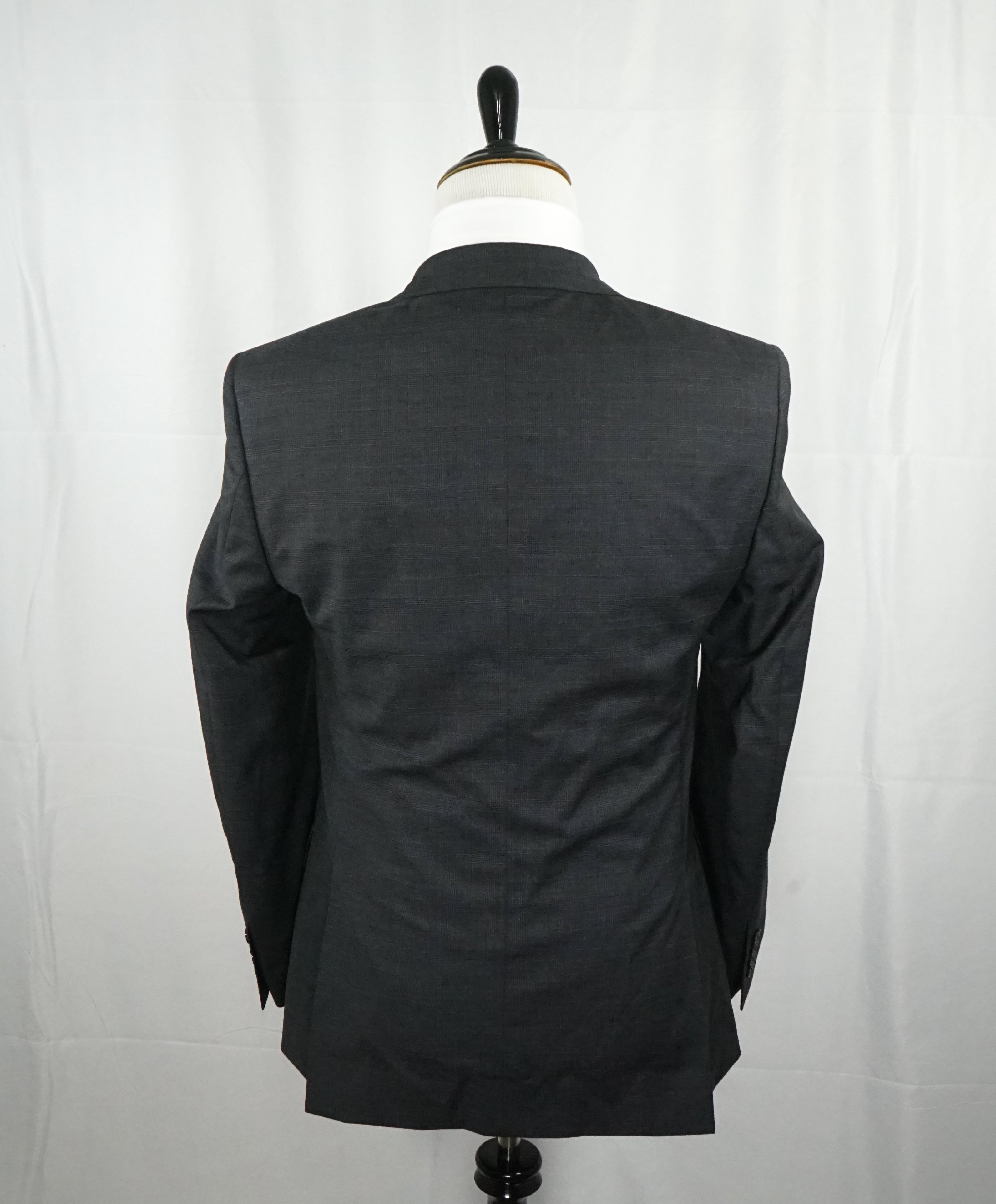 VERSACE COLLECTION - Gray Prince of Wales Check Plaid Suit - 38L