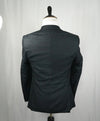 VERSACE COLLECTION - Abstract Textured Jade & Gray Runway Melange Slim Suit - 36R