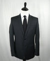 VERSACE COLLECTION - Notch Lapel Gray Micro Stripe Suit Engraved Buttons - 40R