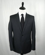 VERSACE COLLECTION - Notch Lapel Gray Micro Stripe Suit Engraved Buttons - 40R