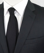 VERSACE COLLECTION - Notch Lapel Gray Micro Stripe Suit Engraved Buttons - 40R