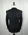 VERSACE COLLECTION - Peak Lapel Black Suit W Baroque Lining - 38R