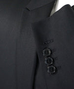 VERSACE COLLECTION - Peak Lapel Black Suit W Baroque Lining - 40R