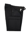 VERSACE COLLECTION - Flat Front Solid Black Dress Pants - 34W