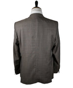 VERSACE COLLECTION - Gray Brown Prince of Wales Check with Pink Detail - 48R