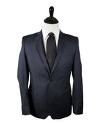 VERSACE COLLECTION - Navy Pinstripe 2-Button Slim Suit - 38R