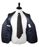 VERSACE COLLECTION - Navy Pinstripe 2-Button Slim Suit - 38R