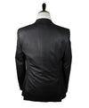 VERSACE COLLECTION - Notch Lapel Black Suit With Muted Sheen - 44R