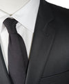 VERSACE COLLECTION - Notch Lapel Black Suit With Muted Sheen - 44R