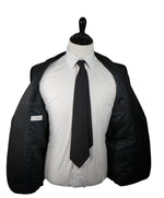 VERSACE COLLECTION - Notch Lapel Black Suit With Muted Sheen - 44R