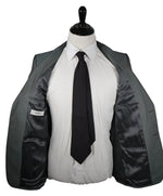 VERSACE COLLECTION - Mohair Blend Silver/Mint Sharkskin Suit Logo Buttons  - 38R