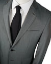 VERSACE COLLECTION - Mohair Blend Silver/Mint Sharkskin Suit Logo Buttons  - 38R