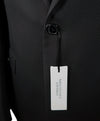 VERSACE COLLECTION - Wide Peak Lapel Textured Check Black Suit - 38R
