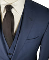 VIA NAPOLEONE 1980 - Cobalt Blue Three Piece Suit ZIGNONE Wool - 40R