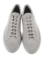 $420 COMMON PROJECTS - "Achilles" Gray Suede Sneakers - 10 US (43EU)