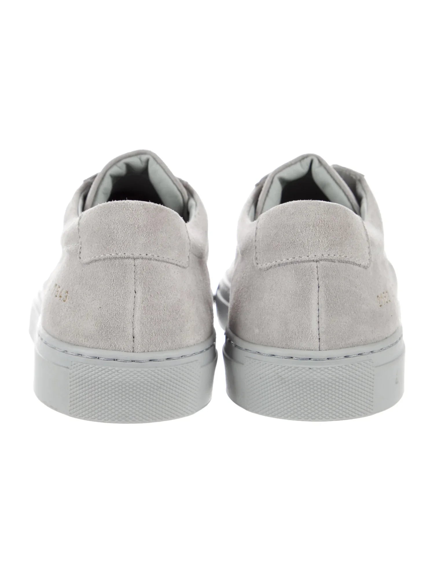 $420 COMMON PROJECTS - "Achilles" Gray Suede Sneakers - 7 US (40EU)
