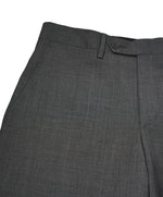 YVES SAINT LAURENT - Gray Solid Wool Super 120’s Dress Pants - 32W