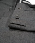 YVES SAINT LAURENT - Gray Solid Wool Super 120’s Dress Pants - 32W