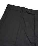 ZANELLA - Gray Tonal Plaid Check “TODD” Flat Front Dress Pants - 34W