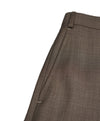ZANELLA - Medium Brown Textured Fabric “Devon” Flat Front Dress Pants - 34W