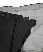 ZANELLA - “Parker” Wool & Mohair Gray Flat Front Pants - 36W