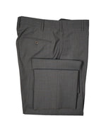 ZANELLA - “Parker” Wool Subtle Plaid Flat Front Dress Pants - 33W